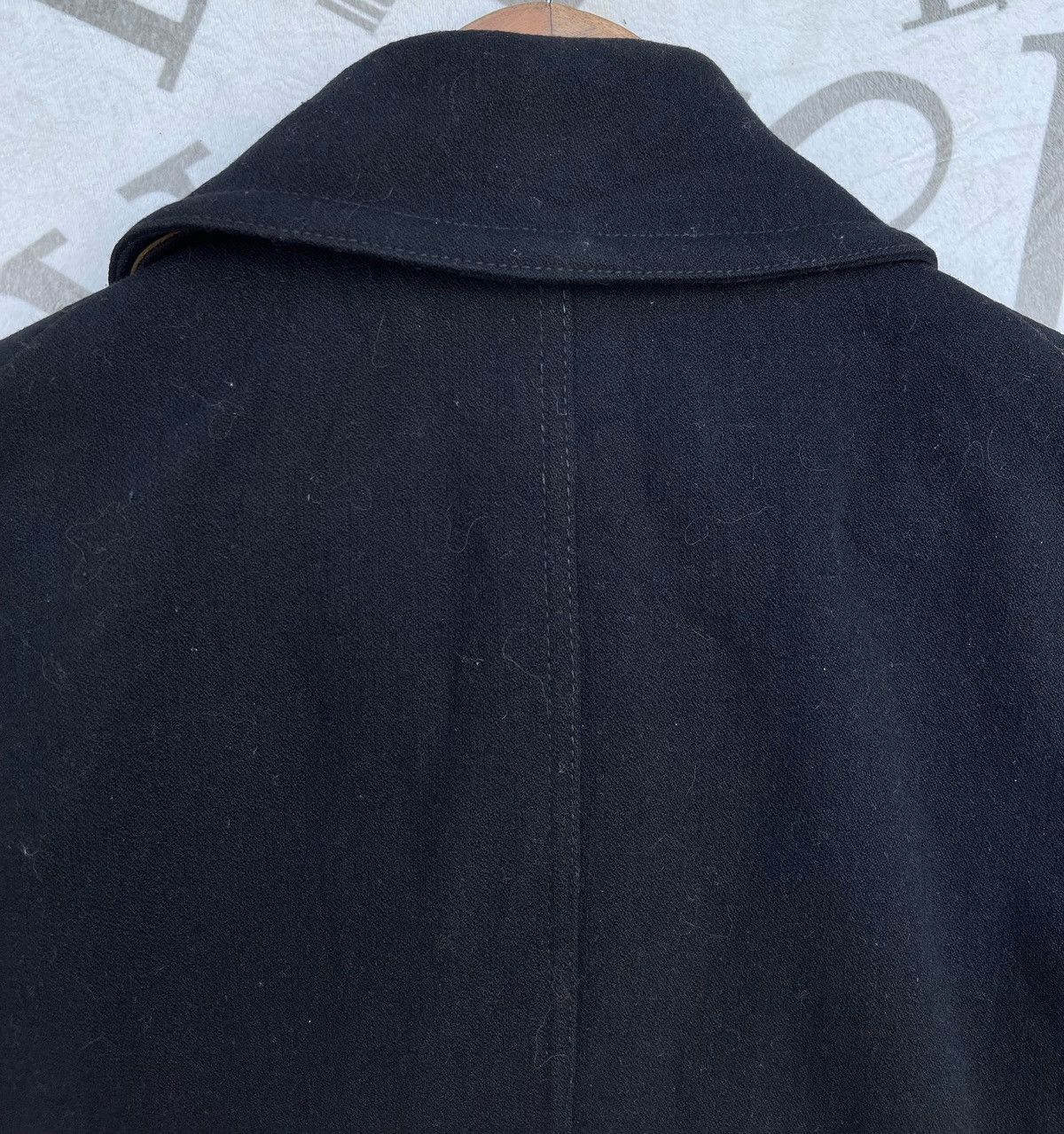 Nigel Cabourn 🔥VINTAGE NIGEL CABOURN LEATHER DETAILING MILITARY PEA COAT Size US M / EU 48-50 / 2 - 14 Thumbnail