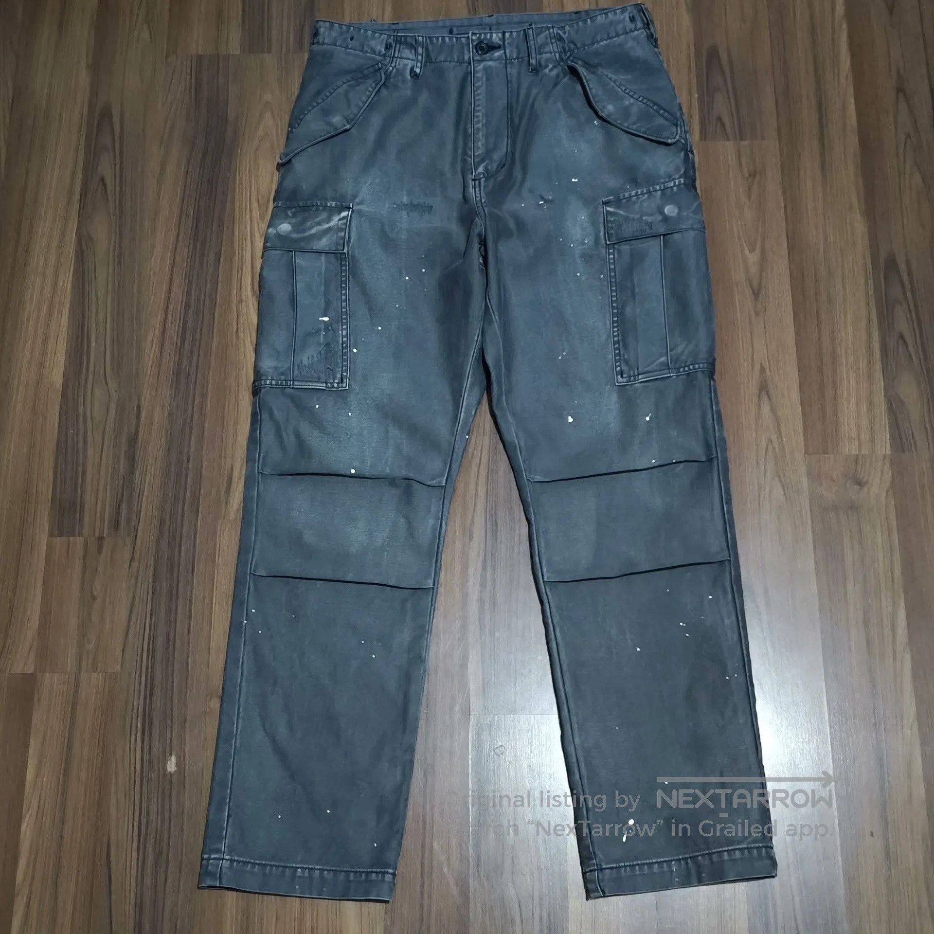 Wtaps HANGEReering Heavy Washed Cargo Pants. Size US 43 - 1 Thumbnail