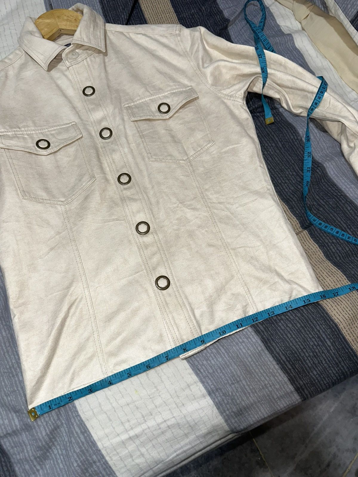 Tornado Mart Tornado Mart Button Up Suede Jacket Size M / US 6-8 / IT 42-44 - 14 Thumbnail