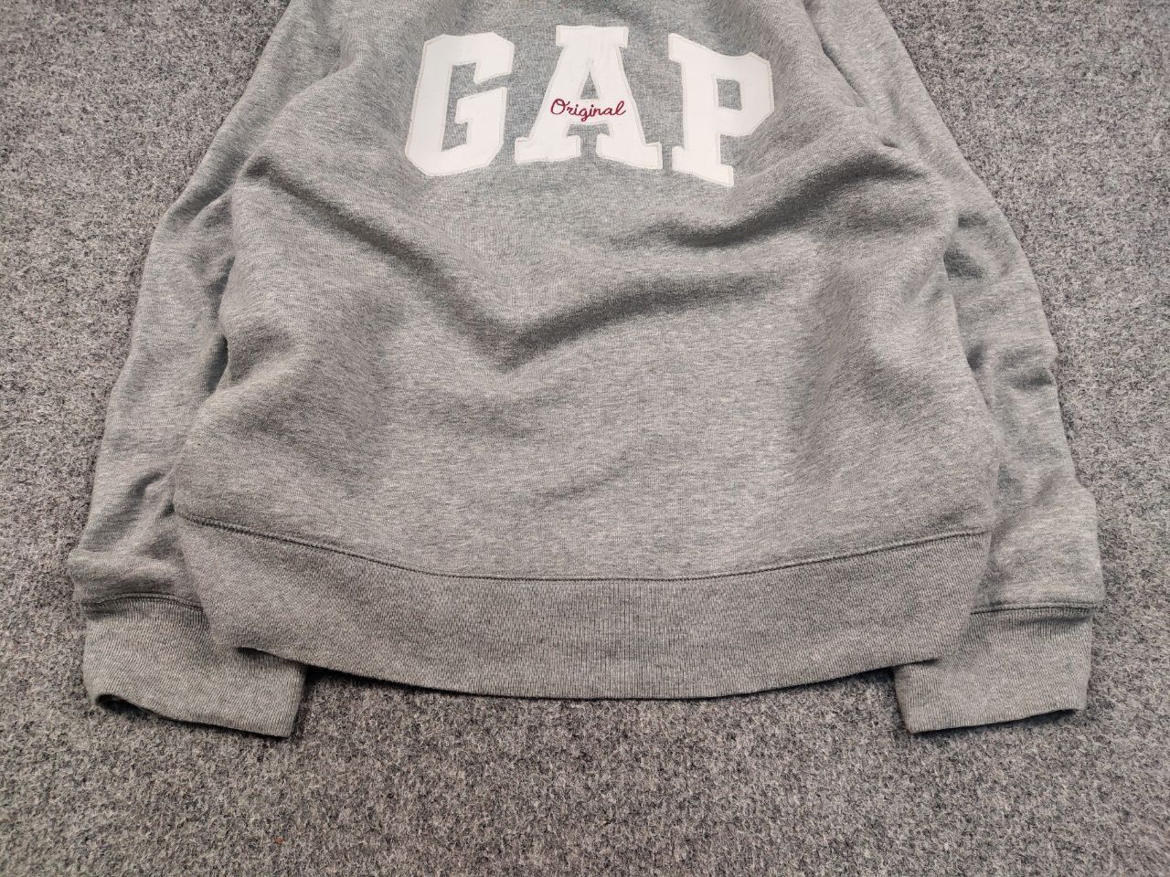 Gap Gap gray embroidered logo Crew Chek Sweatshirt Vintage Style Size US L / EU 52-54 / 3 - 9 Thumbnail