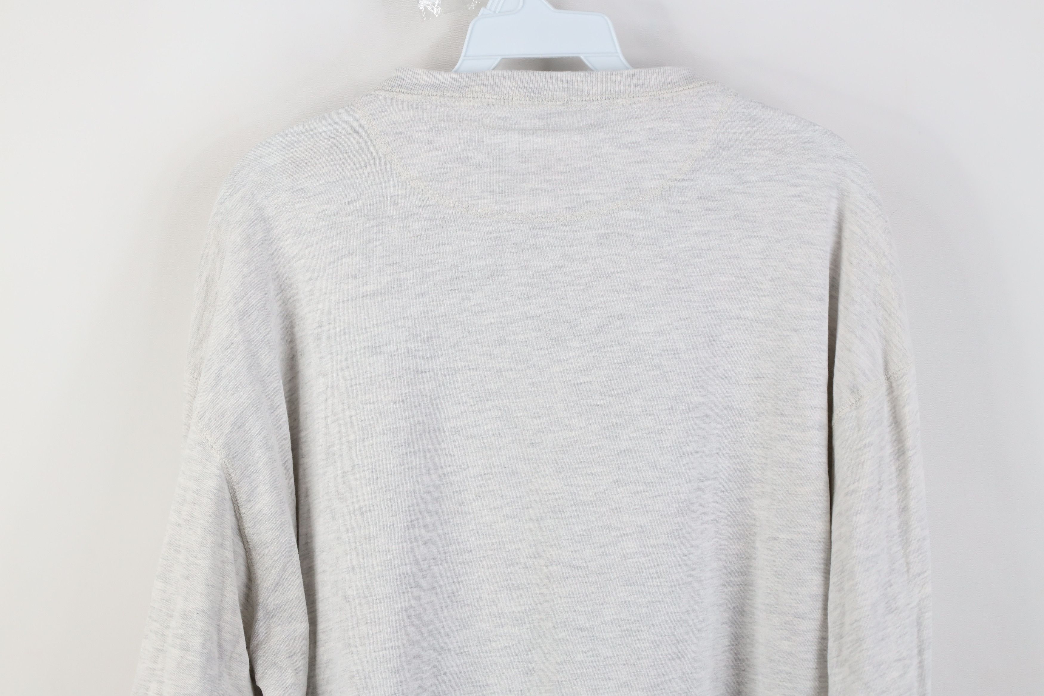 Vintage Vintage 90s Streetwear Long Sleeve T-Shirt Heather Gray Size US XL / EU 56 / 4 - 15 Thumbnail