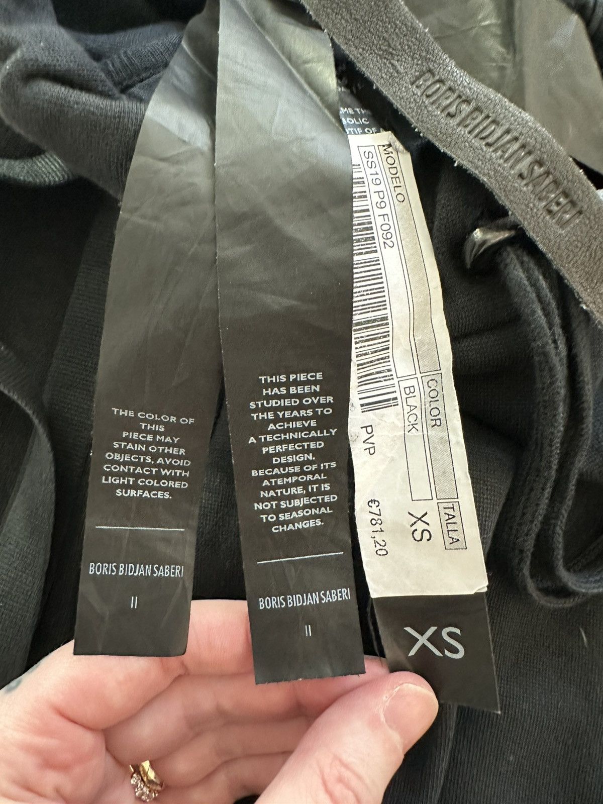 Boris Bidjan Saberi Boris Bidjan Saberi P9 Object Dyed Sweatpant Size US 30 / EU 46 - 7 Thumbnail