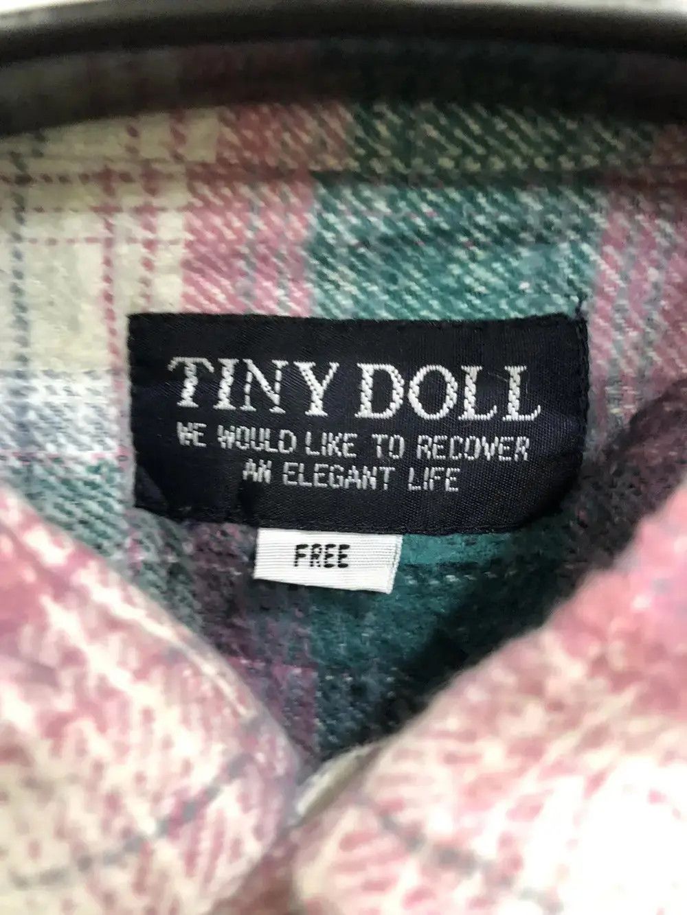 Vintage Vintage Tiny Doll Plaid Tartan Flannel Shirt 👕 Size US M / EU 48-50 / 2 - 3 Thumbnail
