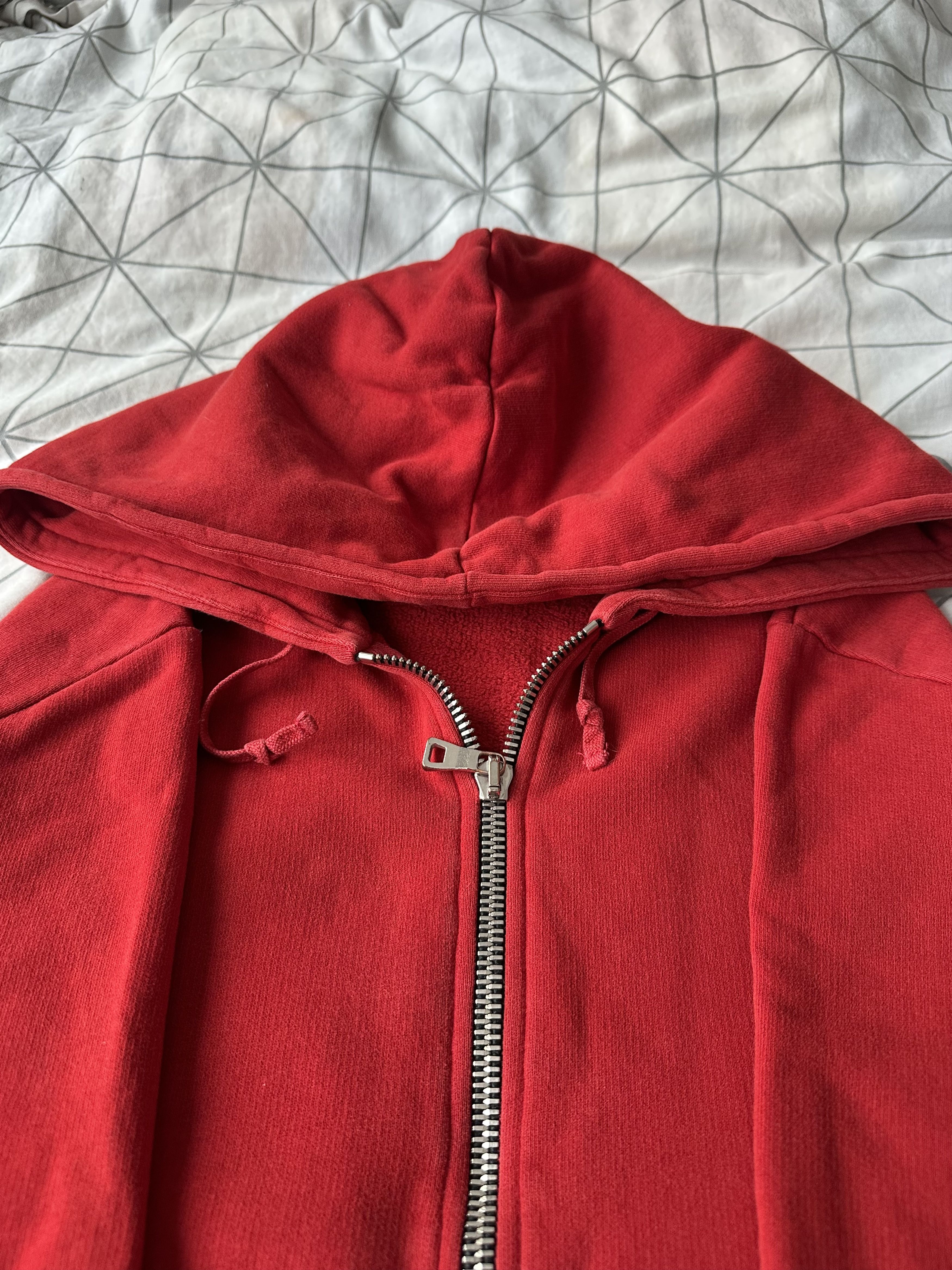 Balmain FW16 Balmain Zipped-Up Hoodie Red Oliver Rousteing Era Size US XXL / EU 58 / 5 - 5 Thumbnail