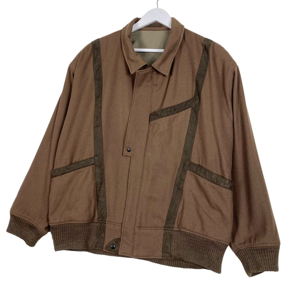 Designer × Japanese Brand × Vintage 💥PACO RABANNE BOXY BOMBER JACKET Size US L / EU 52-54 / 3 - 2 Thumbnail