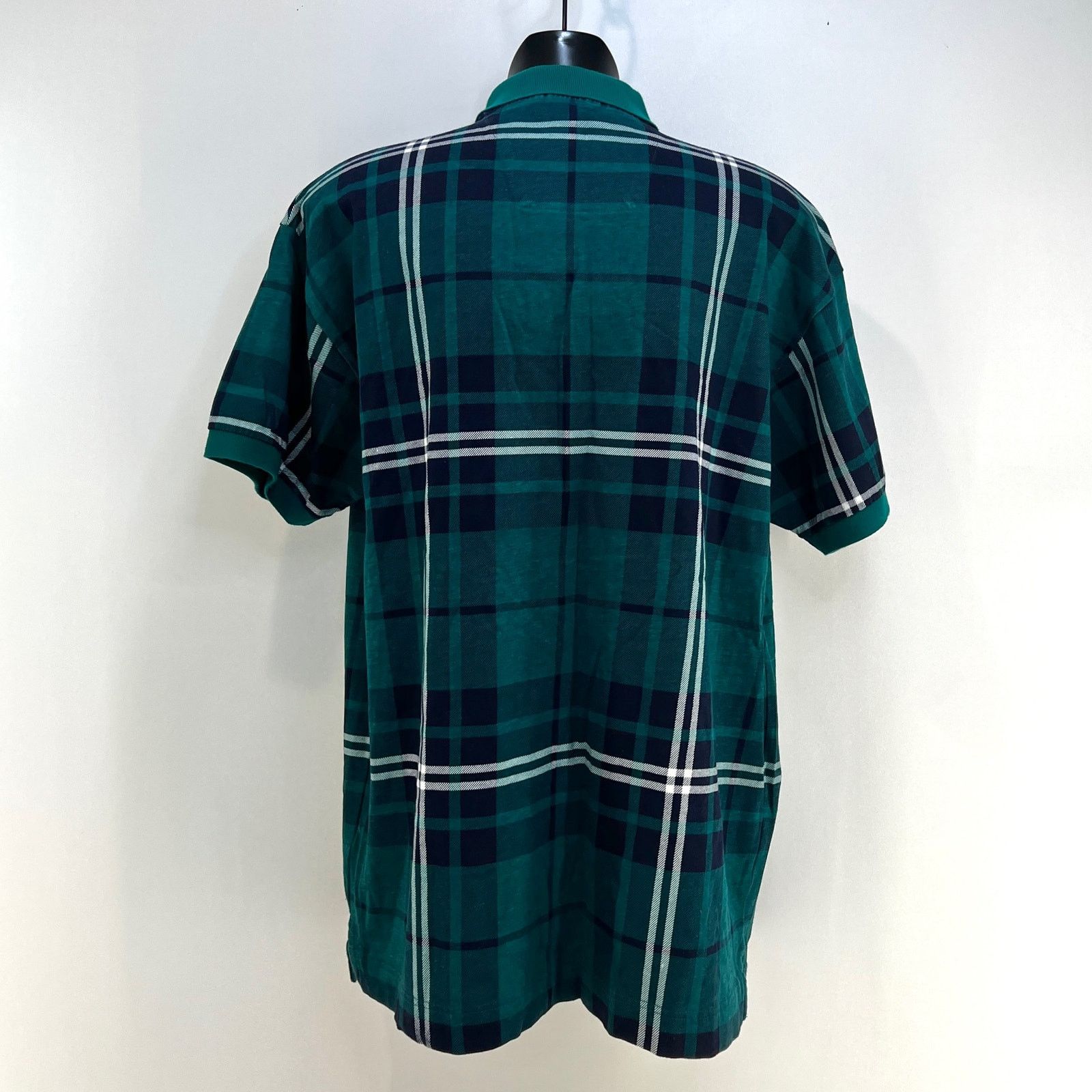 Nautica Vintage 80s Nautica Plaid Polo Shirt Green Blue Size US XL / EU 56 / 4 - 6 Thumbnail