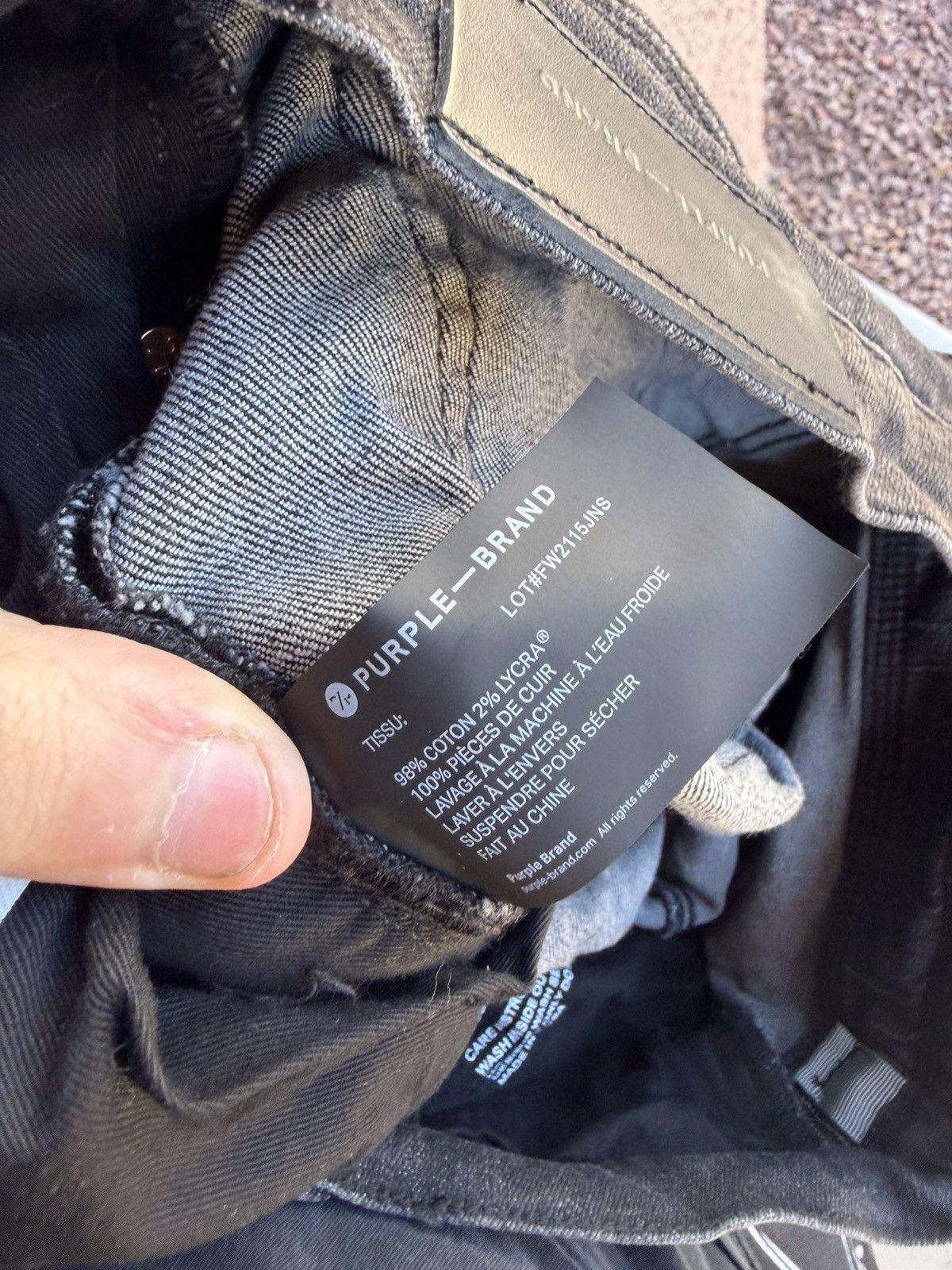 Purple Brand Purple Brand P001 Overspray Jeans Black Size 31 New Size US 31 - 11 Thumbnail