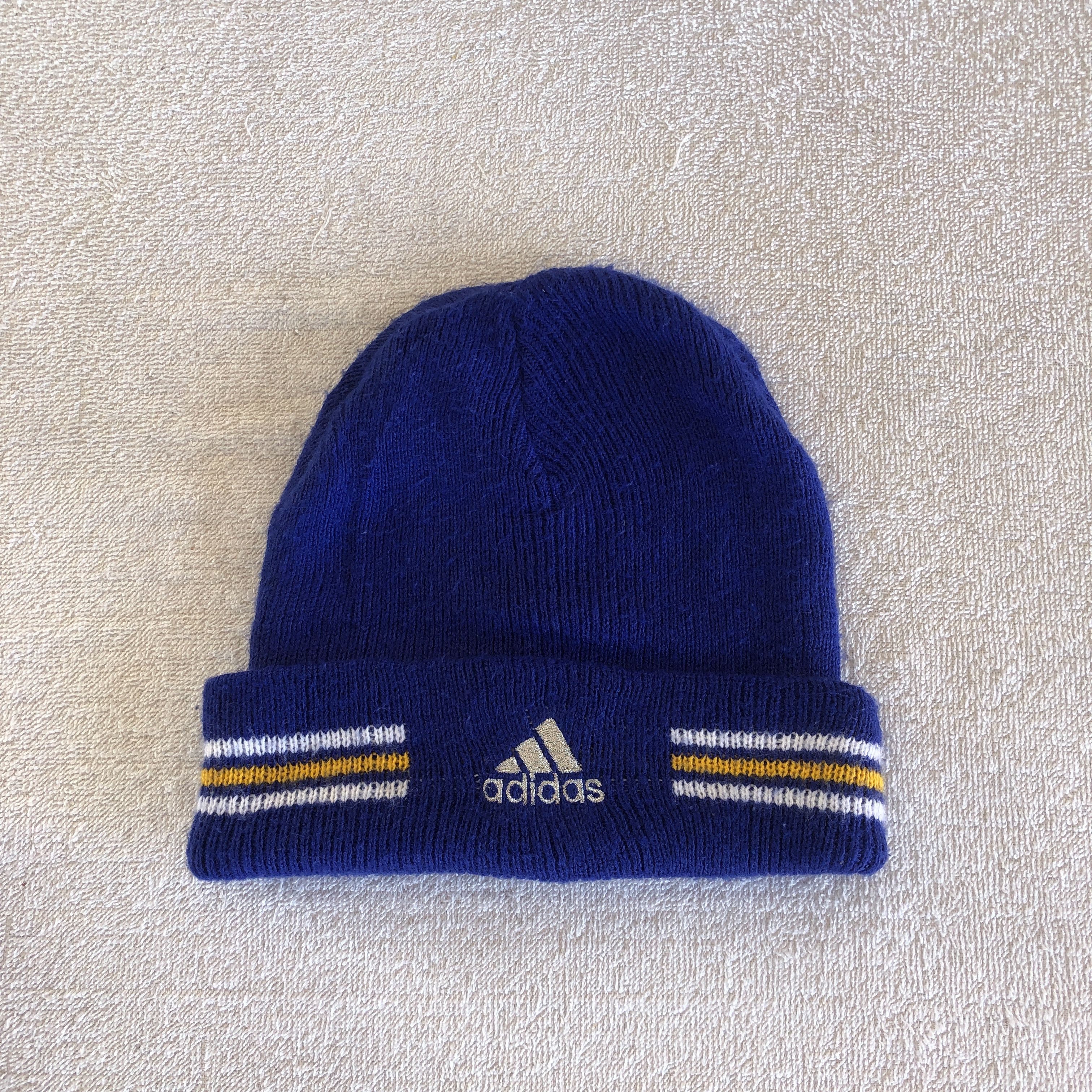 Adidas Vintage Adidas Beanie Striped Snow Caps Hats Size ONE SIZE - 5 Thumbnail
