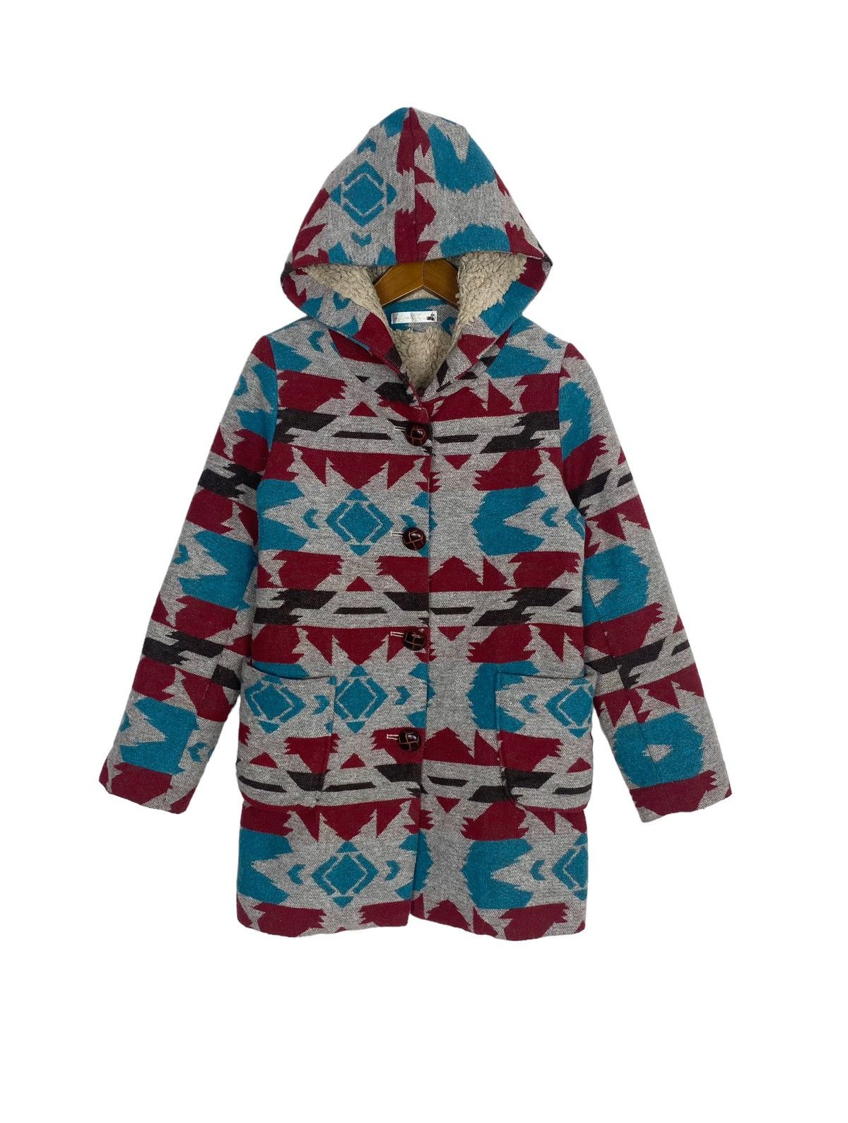 Rare‼️ Vintage Tiana Navajo Aztec Native Wool Hoodie