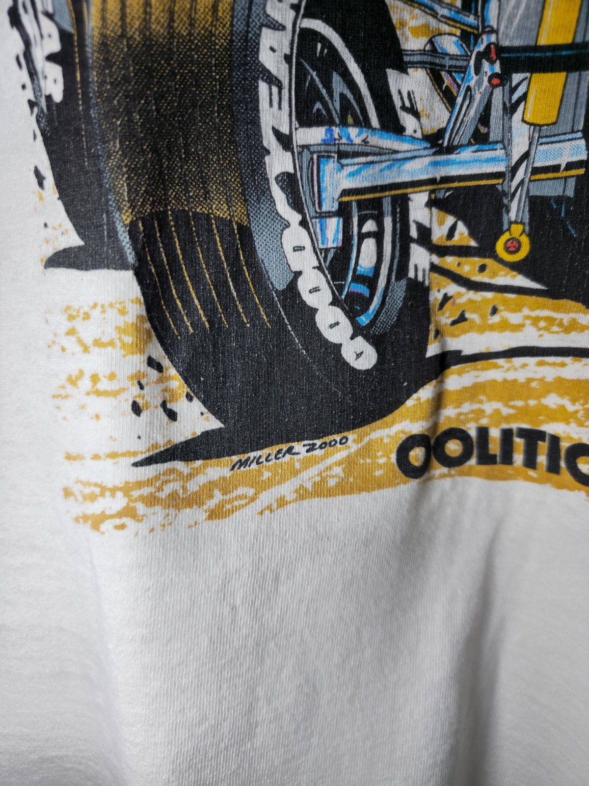 Vintage × Warner Bros Distressed Roadrunner Racing Tee Size US XL / EU 56 / 4 - 3 Thumbnail