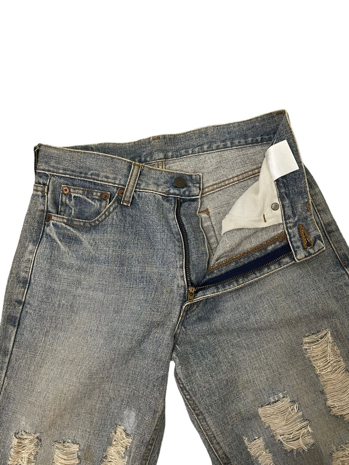 Japanese Brand Flare Jeans Vtg Bobson Japan Distress Boot Cut 6🟦1 Size US 30 / EU 46 - 9 Thumbnail