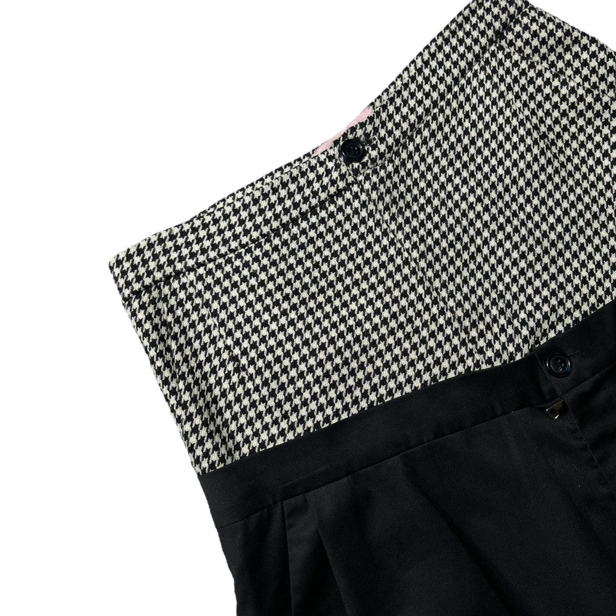 Natasha Zinko $1.2k houndstooth double waist layer pant Size US 28 / EU 44 - 4 Thumbnail