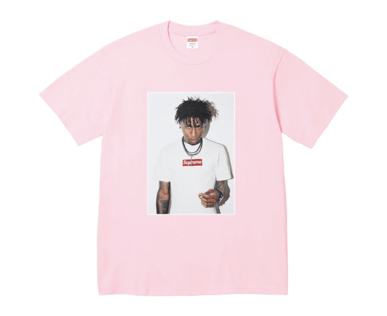 image of Supreme Nba Youngboy Tee in Pink, Men's (Size XL)