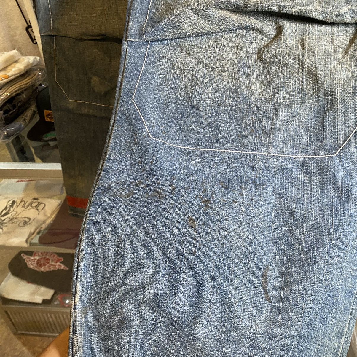 Marithe + Francois Girbaud Marithe Francois Girbaud Bondage Denim Pants Size US 34 / EU 50 - 14 Thumbnail