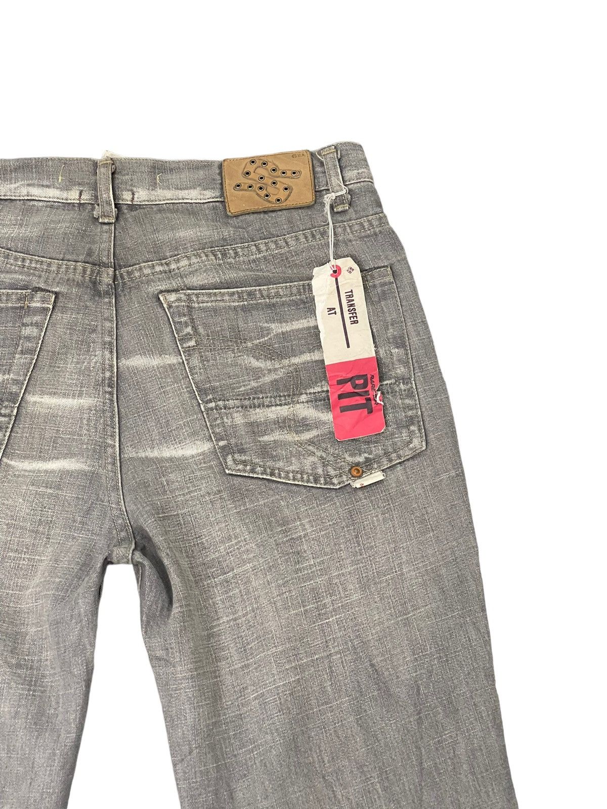 Japanese Brand Flare Jeans New Raer Italy Faded Distress Boot Cut 6🟦1 Size US 30 / EU 46 - 19 Thumbnail