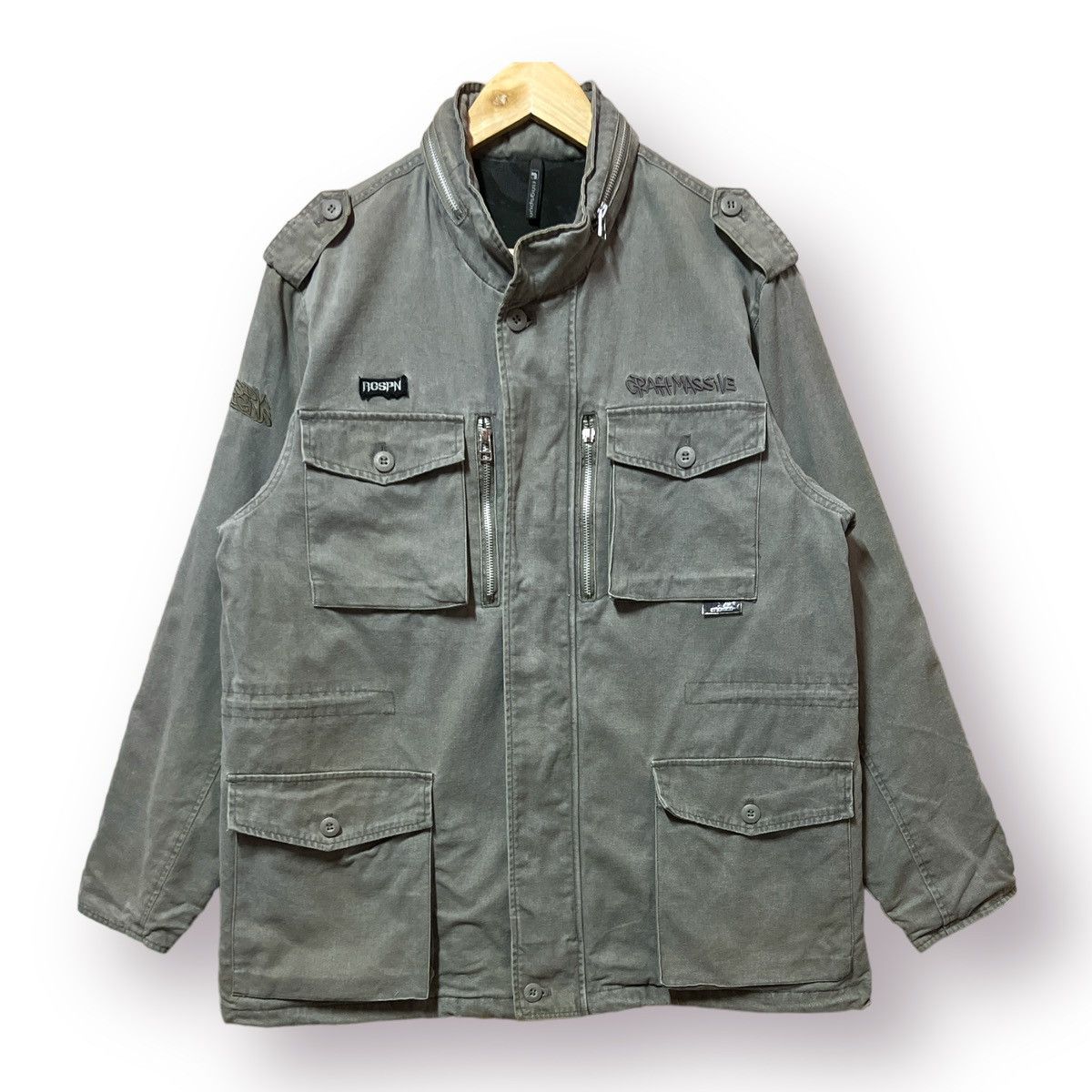 Ringspun X RGSPN Design japanese military parka style jacket