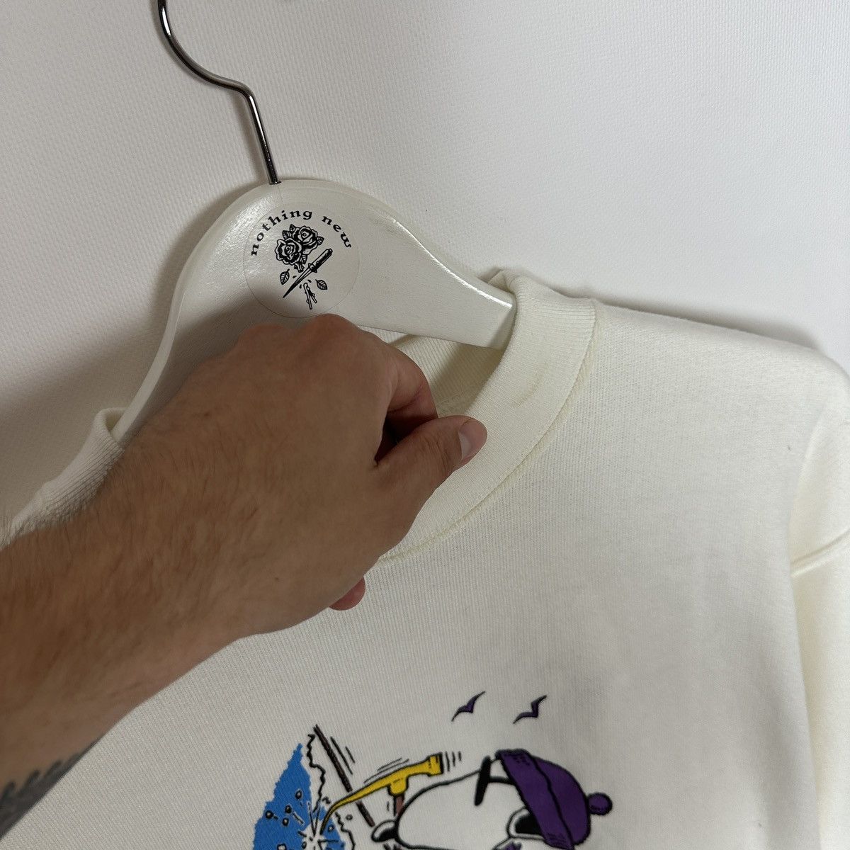 Peanuts Vintage 1960s Peanuts Zermatt Switzerland Skies sweatshirt Size US M / EU 48-50 / 2 - 6 Thumbnail