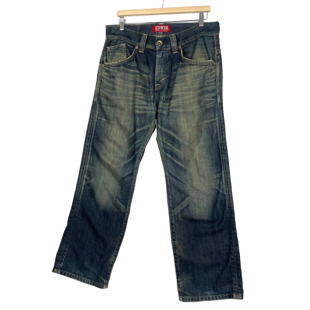 Edwin × Japanese Brand FLARE 💥 EDWIN EXCLUSIVE DENIM JEAN Size US 34 / EU 50 - 2 Thumbnail