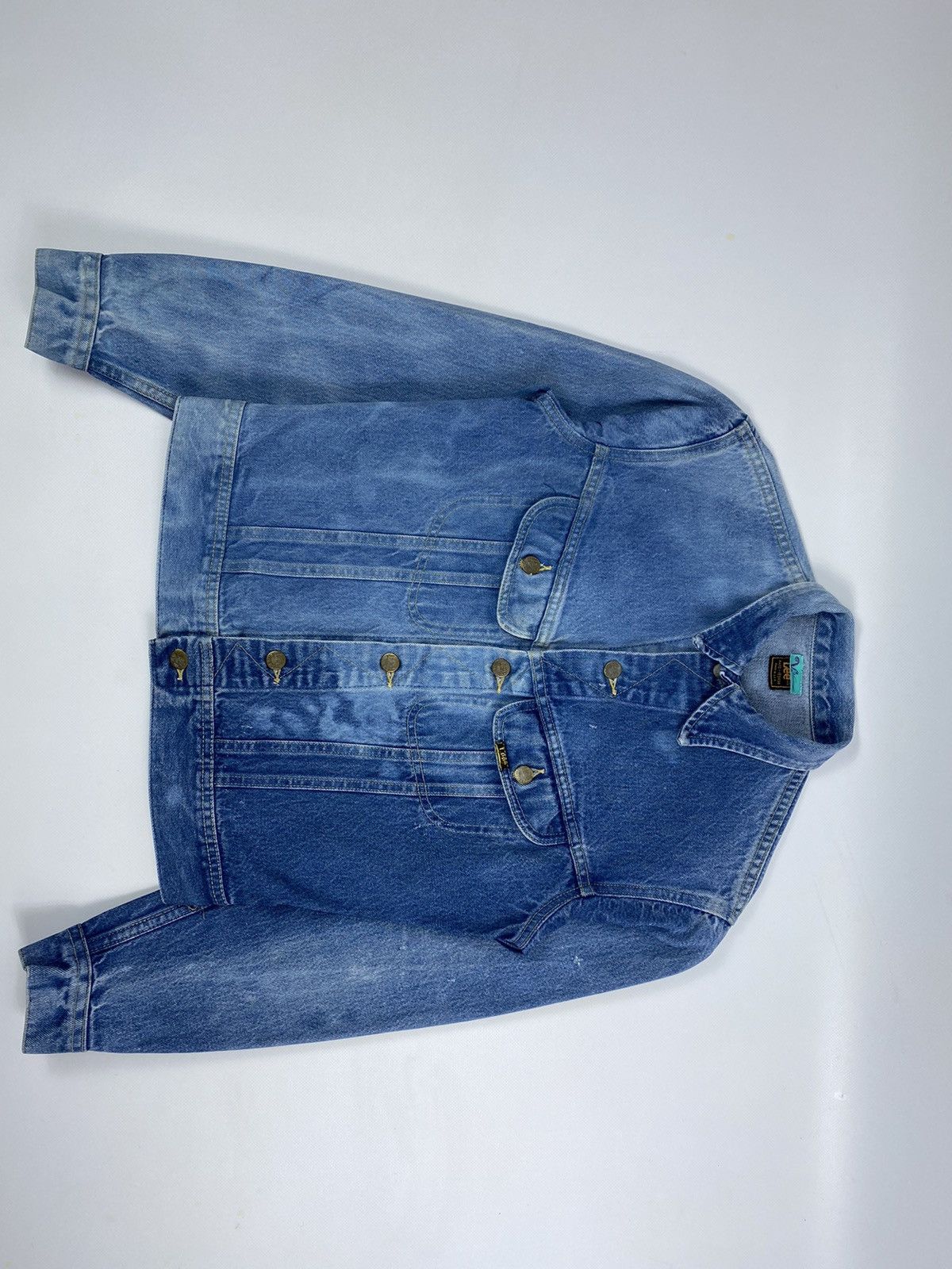Lee 🔥LASTDROP🔥 90s Made In USA Lee Denim Jeans Trucker Jacket Size M / US 6-8 / IT 42-44 - 7 Thumbnail