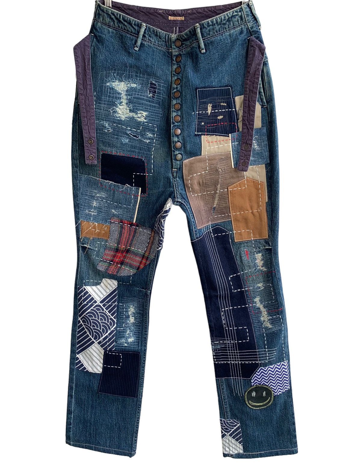 🔥Insane Design Kapital Patchwork Rework sashiko Denim