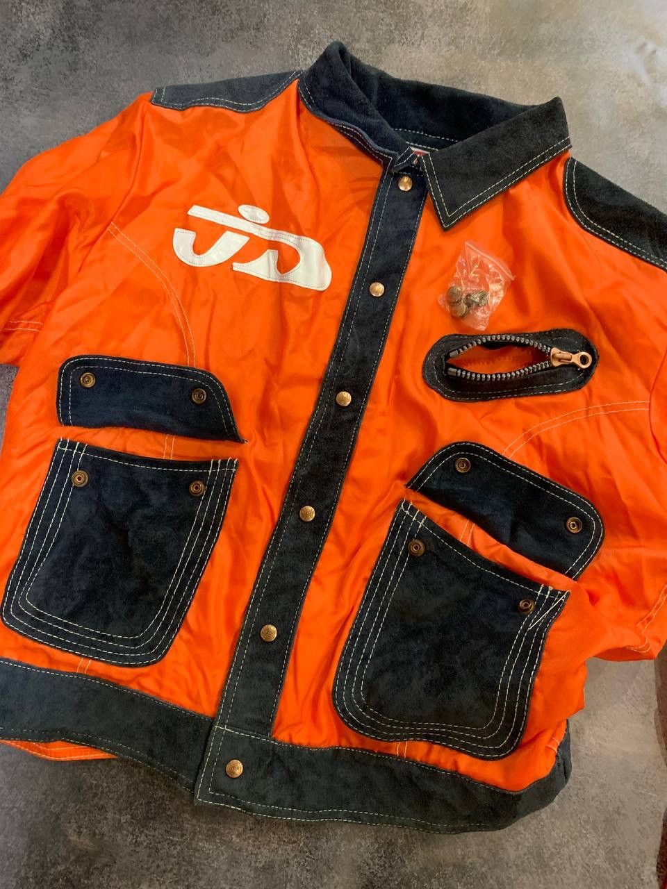 Diesel × Japanese Brand × Vintage 90's Diesel Vintage Racing Y2k Jacket Size US L / EU 52-54 / 3 - 4 Thumbnail