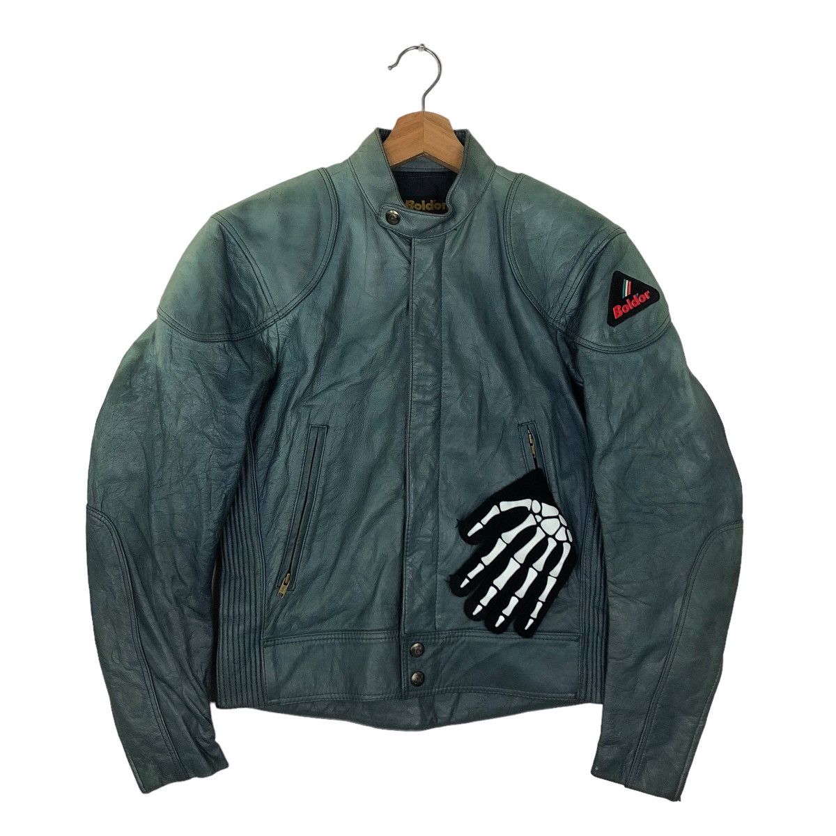 Japanese Brand VINTAGE RACING MOTORCYCLE LEATHER JACKET BOLDOR BY HONDA Size US M / EU 48-50 / 2 - 1 Thumbnail