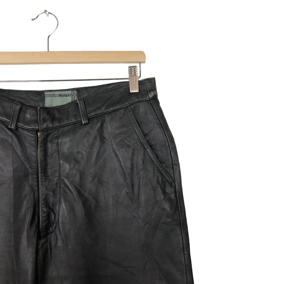 Japanese Brand VINTAGE LEATHER PANTS RACING WEAR JAPAN Size US 30 / EU 46 - 4 Thumbnail