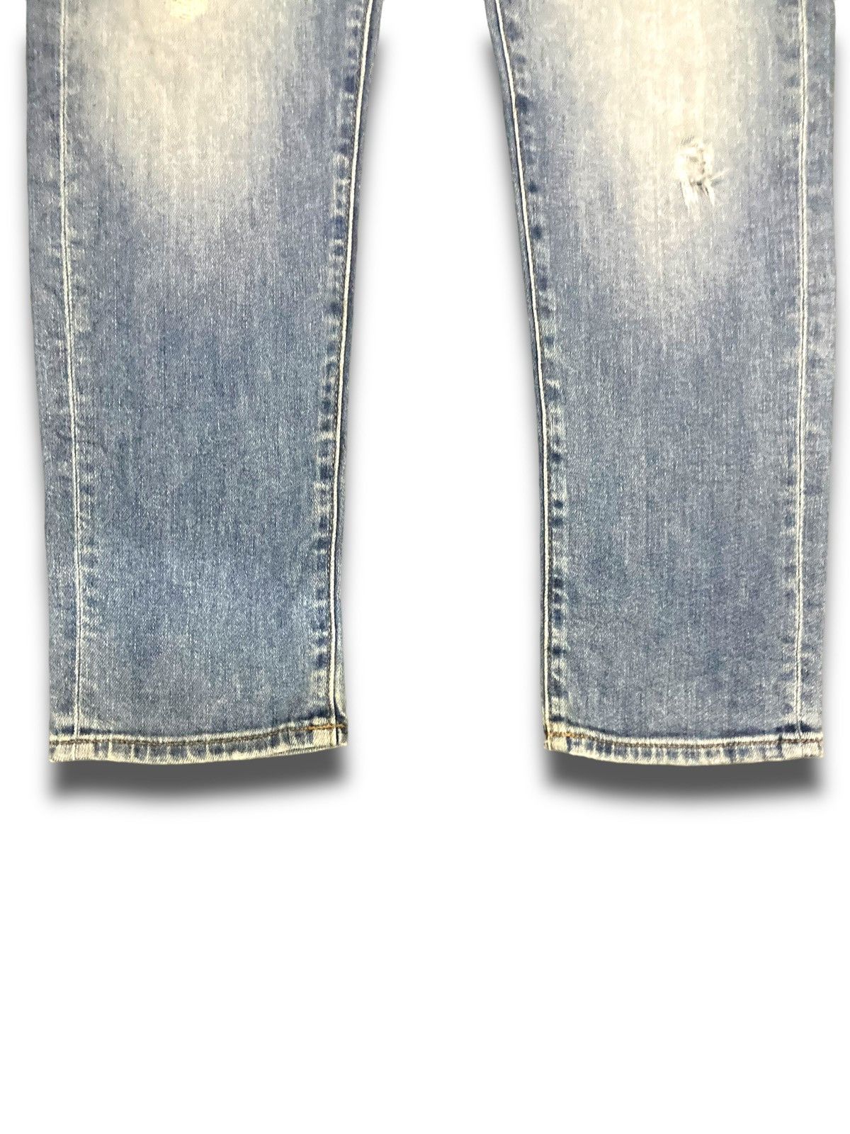 Jun Takahashi × Uniqlo × Vintage Vintage 90s Japan Distressed Denim Size US 31 - 4 Thumbnail