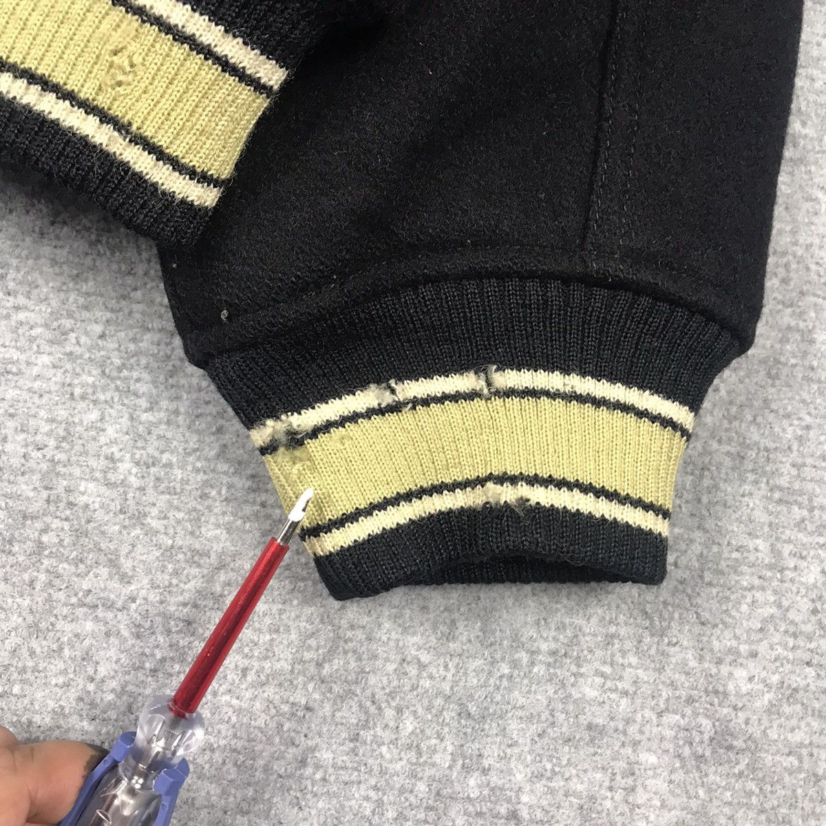 Japanese Brand MEN FLANDRE VARSITY JACKET SNAP BUTTON JACKET Size US M / EU 48-50 / 2 - 10 Thumbnail