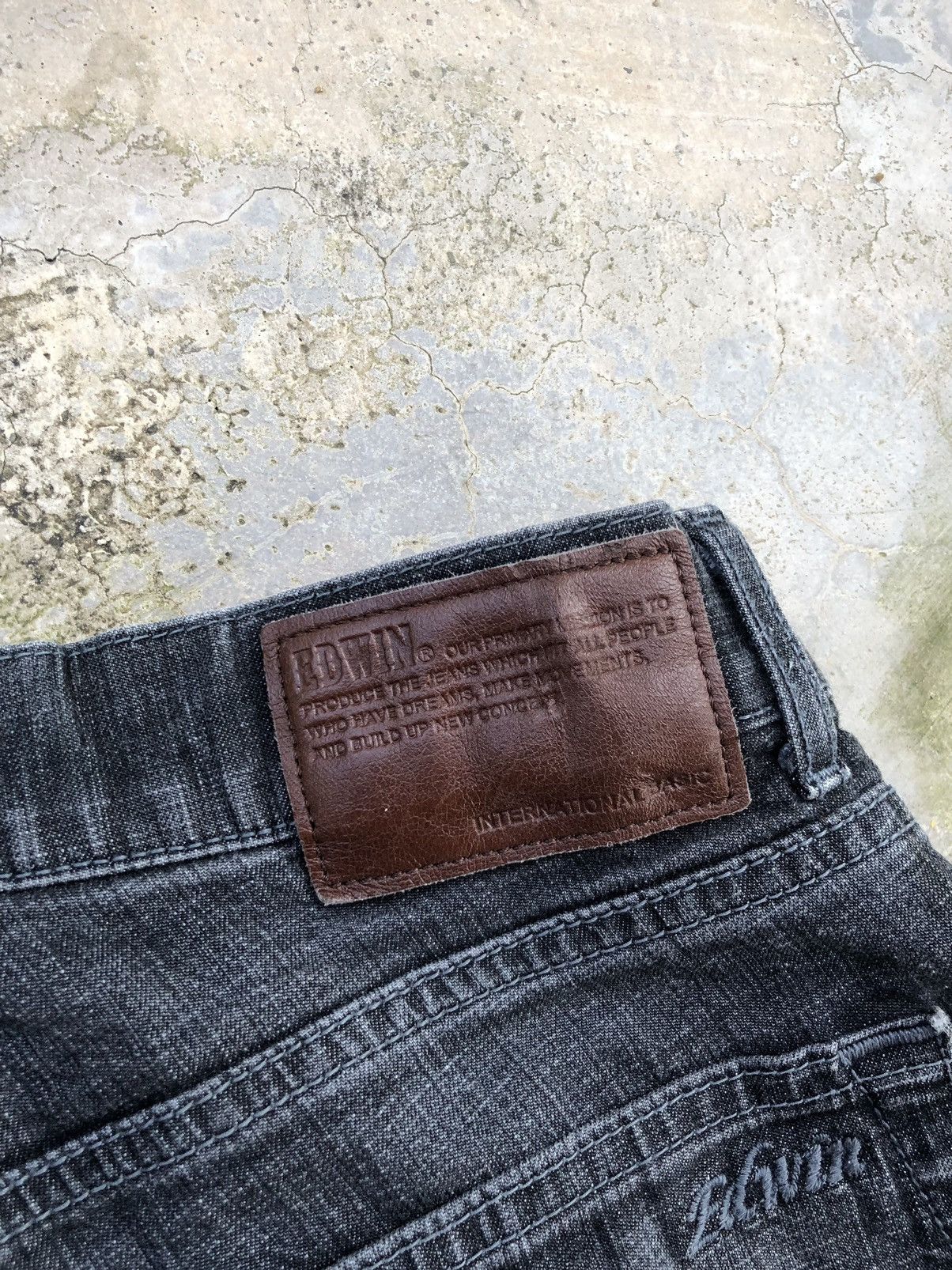 Edwin × Vintage Vintage Edwin Denim Black Jeans Size US 28 / EU 44 - 9 Thumbnail