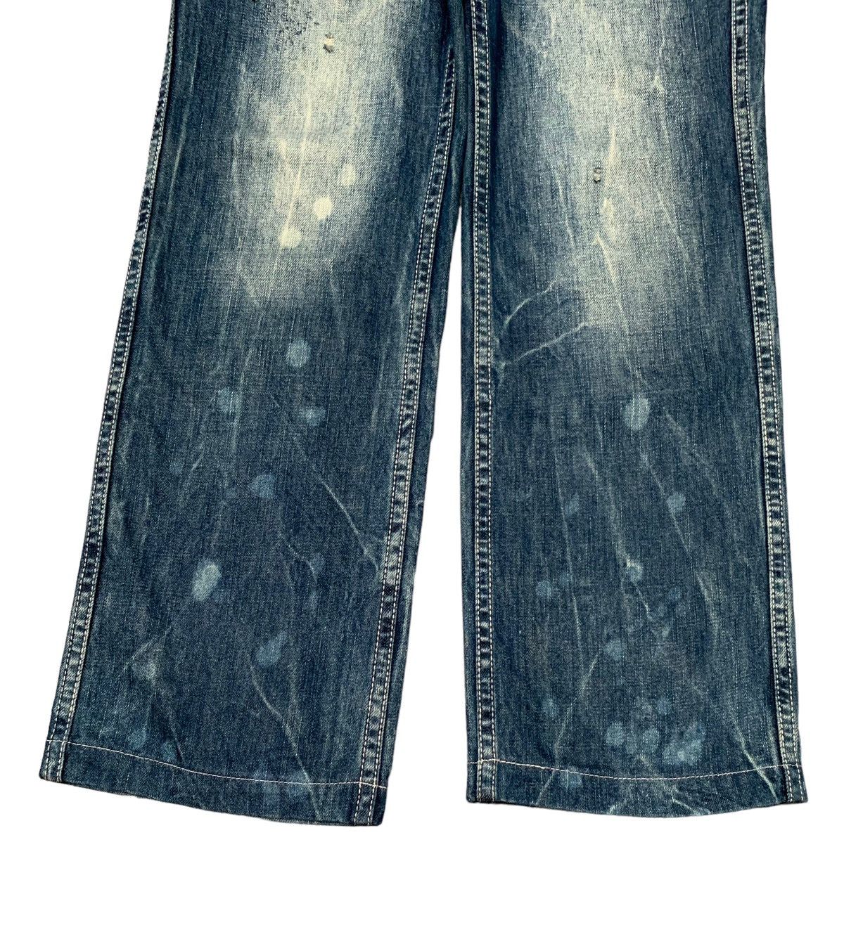 Very Rare Vintage Brand Flash Report Distressed Jeans 1990s