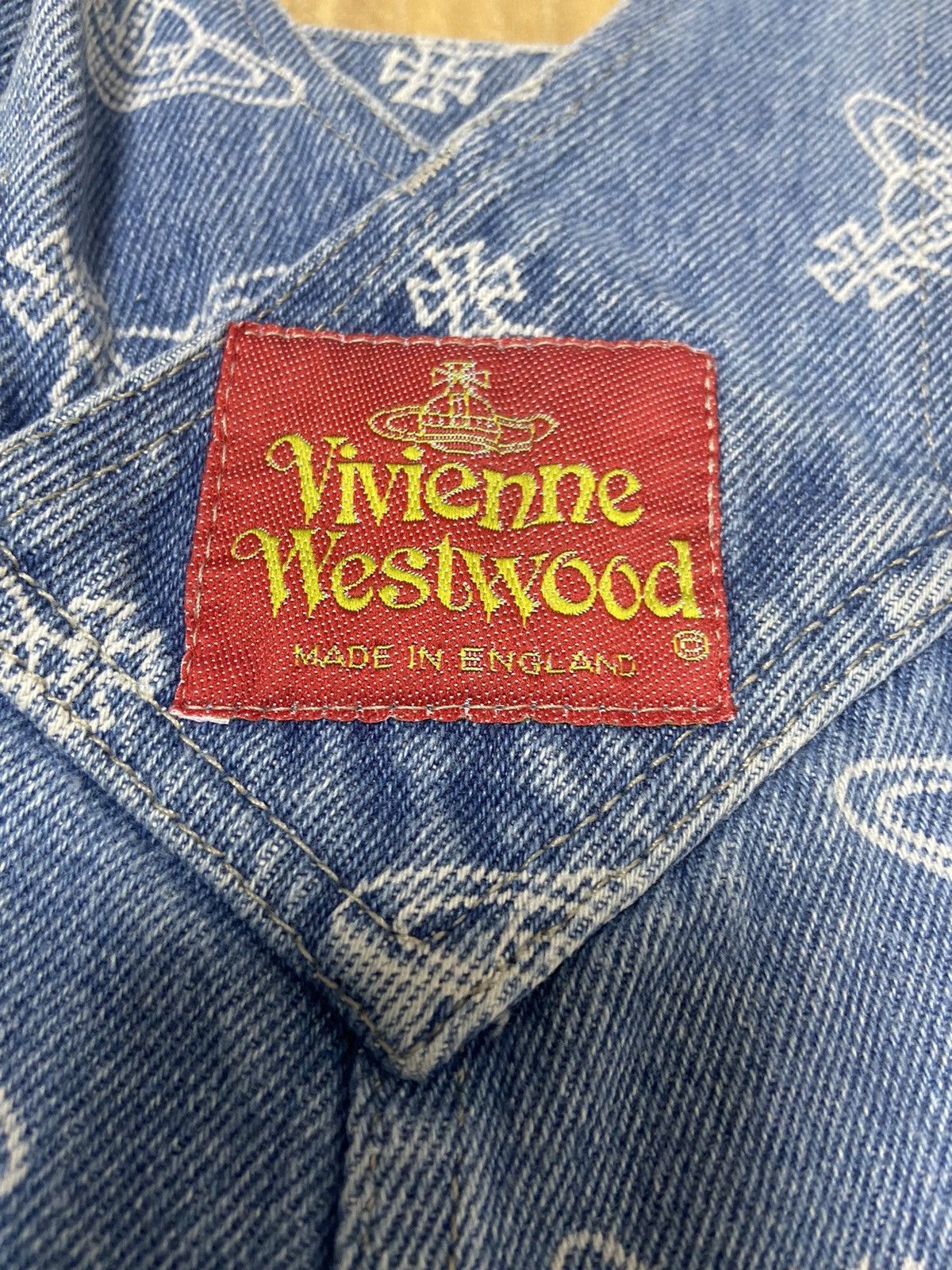 Vivienne Westwood Vivienne westwood VINTAGE 80s 90s Orb suspender denim pants Size US 29 - 3 Thumbnail