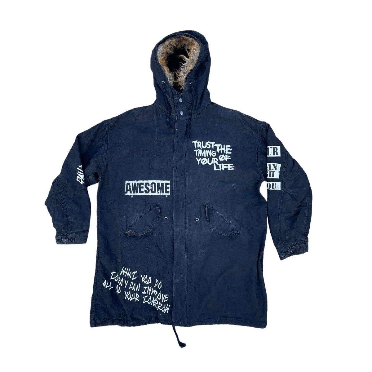 If Six Was Nine × Japanese Brand × Le Grande Bleu (L.G.B.) 🇯🇵 JUNGLE STORM PUNK GOTHIC FUR HOODIE JACKET Size US XXL / EU 58 / 5 - 1 Thumbnail