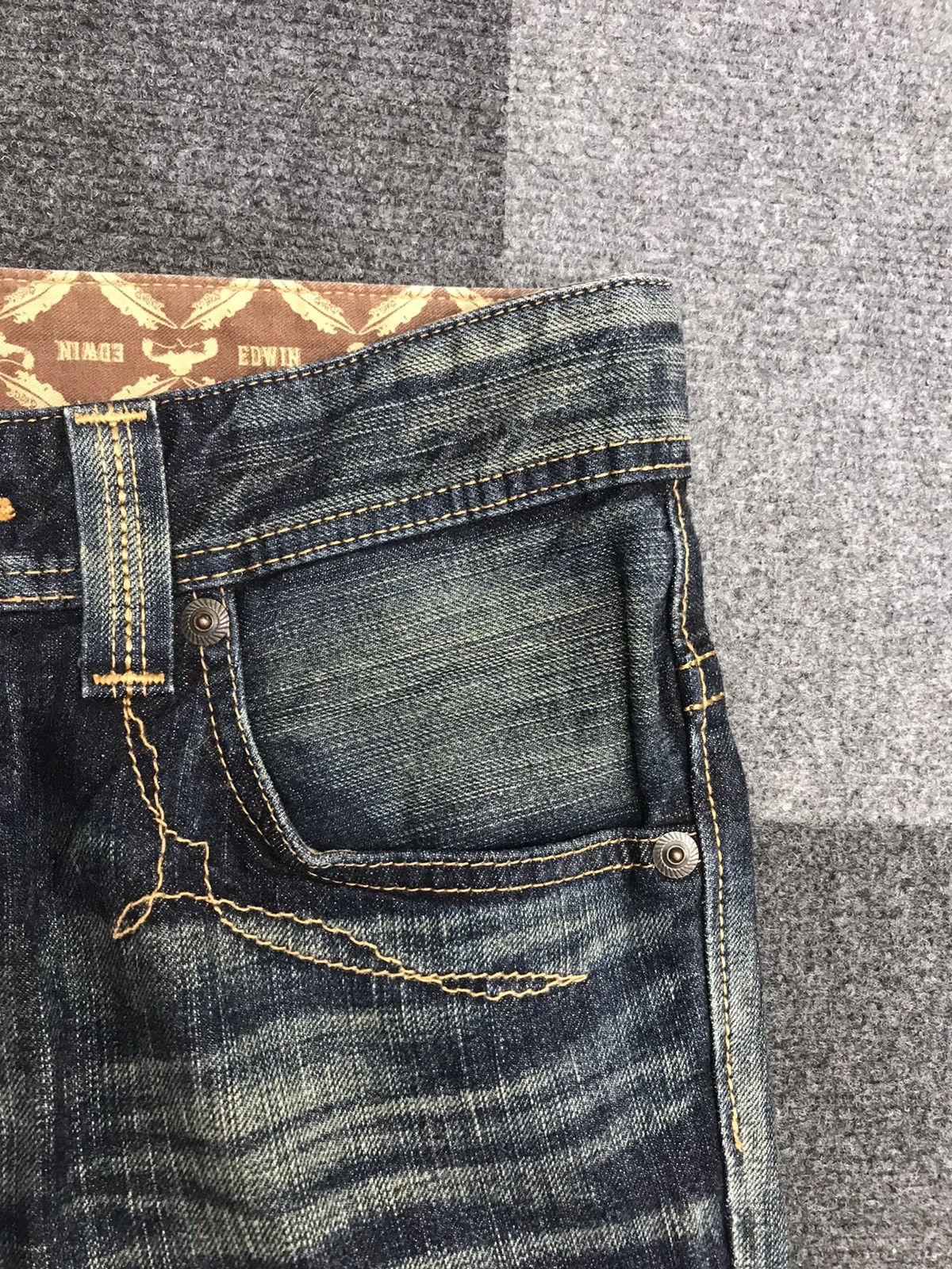 Edwin 💥FLARE💥EDWIN Westerner Blue Wash Flare Jeans Size US 29 - 4 Thumbnail
