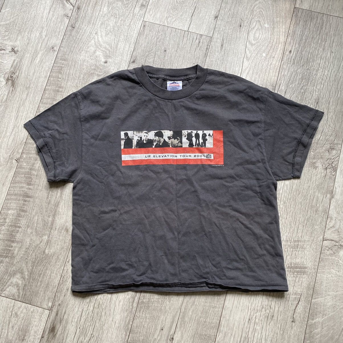 Band Tees VINTAGE U2 BAND ELEVATION TOUR AMERICAN APPAREL CROP T SHIRT Size US L / EU 52-54 / 3 - 1 Thumbnail