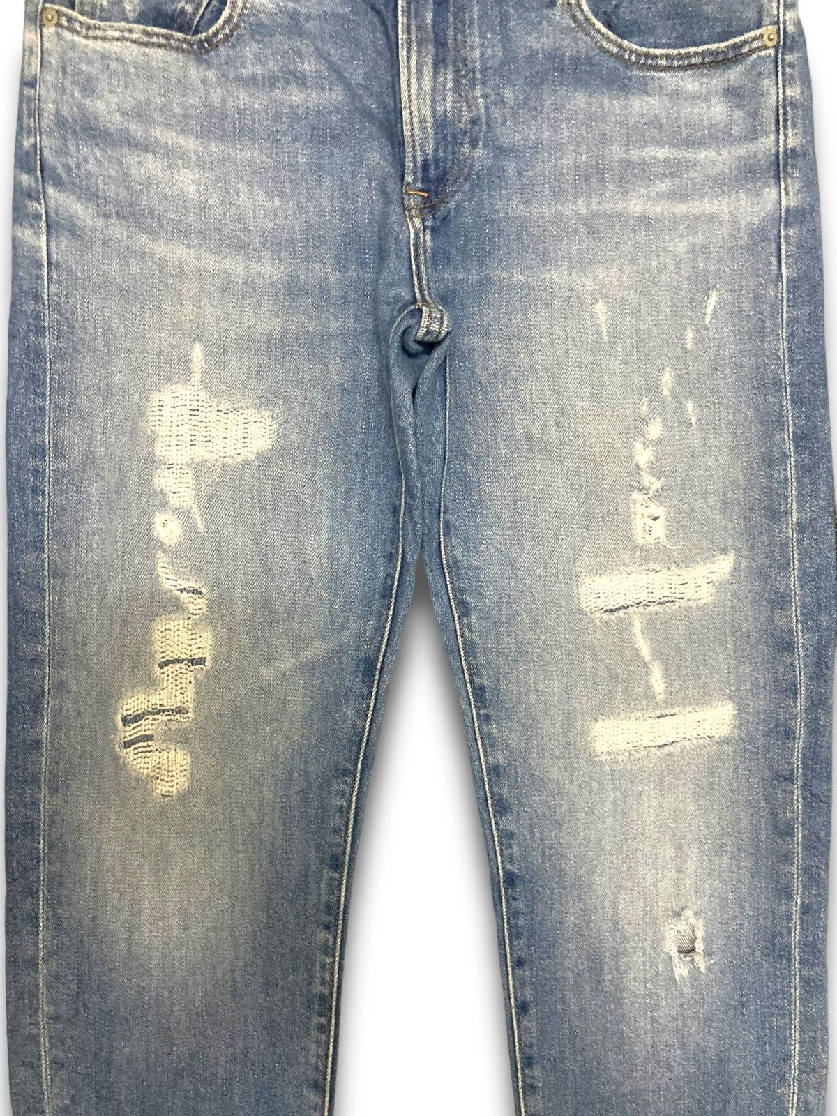 Jun Takahashi × Uniqlo × Vintage Vintage 90s Japan Distressed Denim Size US 31 - 3 Thumbnail