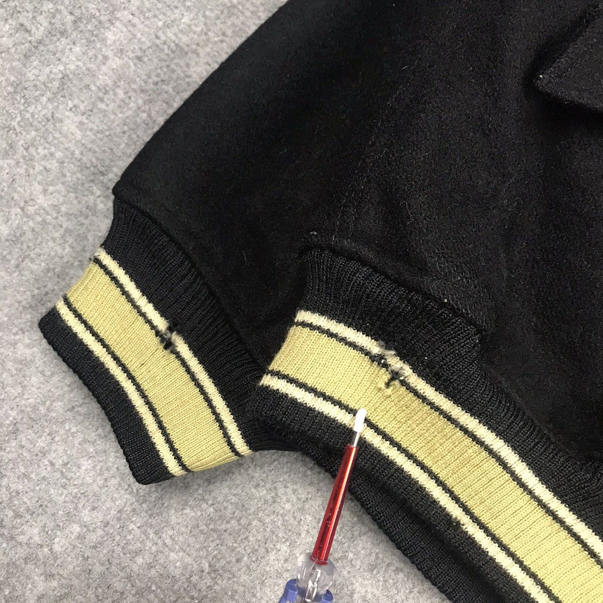 Japanese Brand MEN FLANDRE VARSITY JACKET SNAP BUTTON JACKET Size US M / EU 48-50 / 2 - 7 Thumbnail