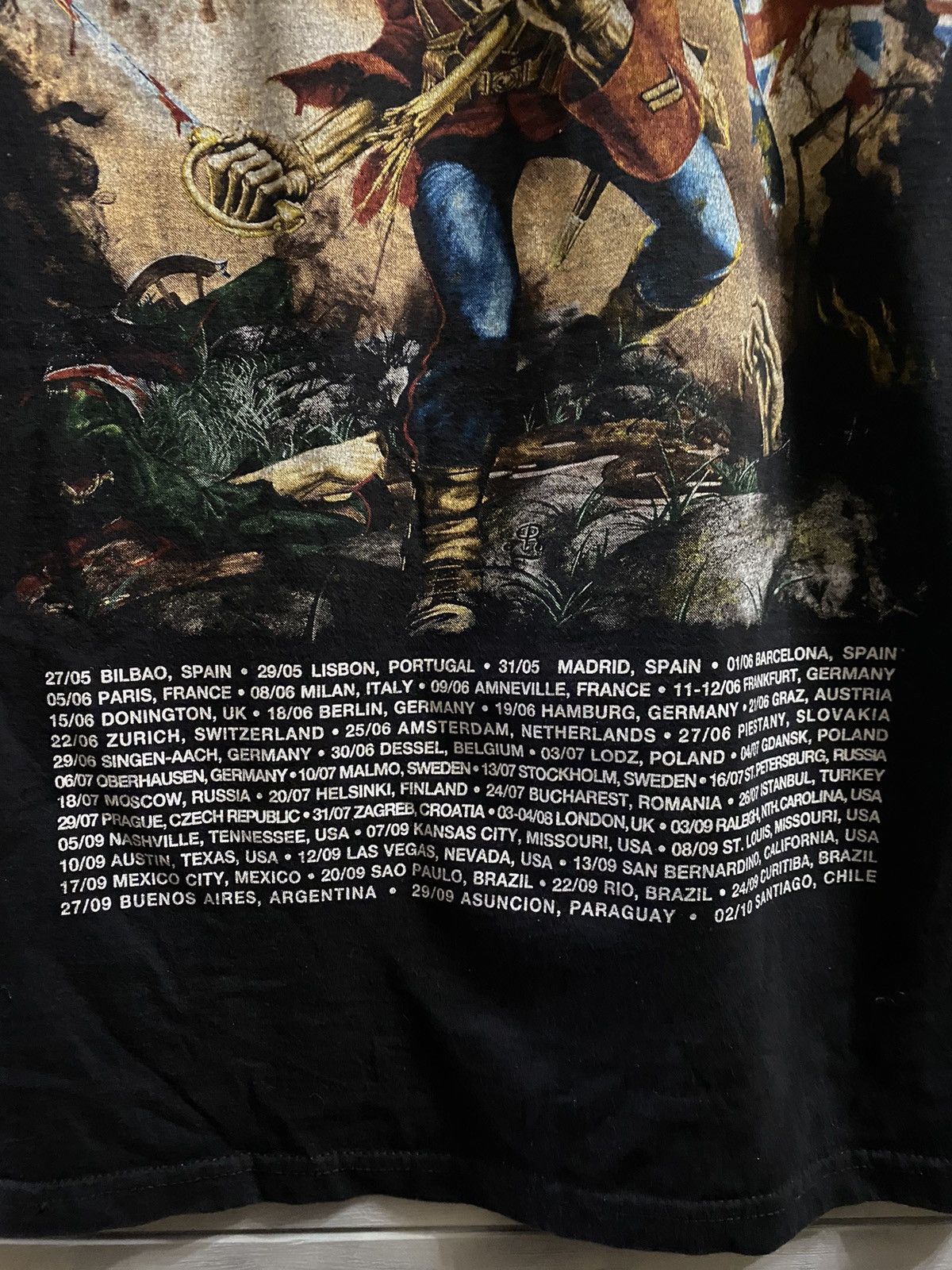 Band Tees T-Shirt Iron Maiden 2012 Tour England 2013 Rock Y2K Size US S / EU 44-46 / 1 - 10 Thumbnail