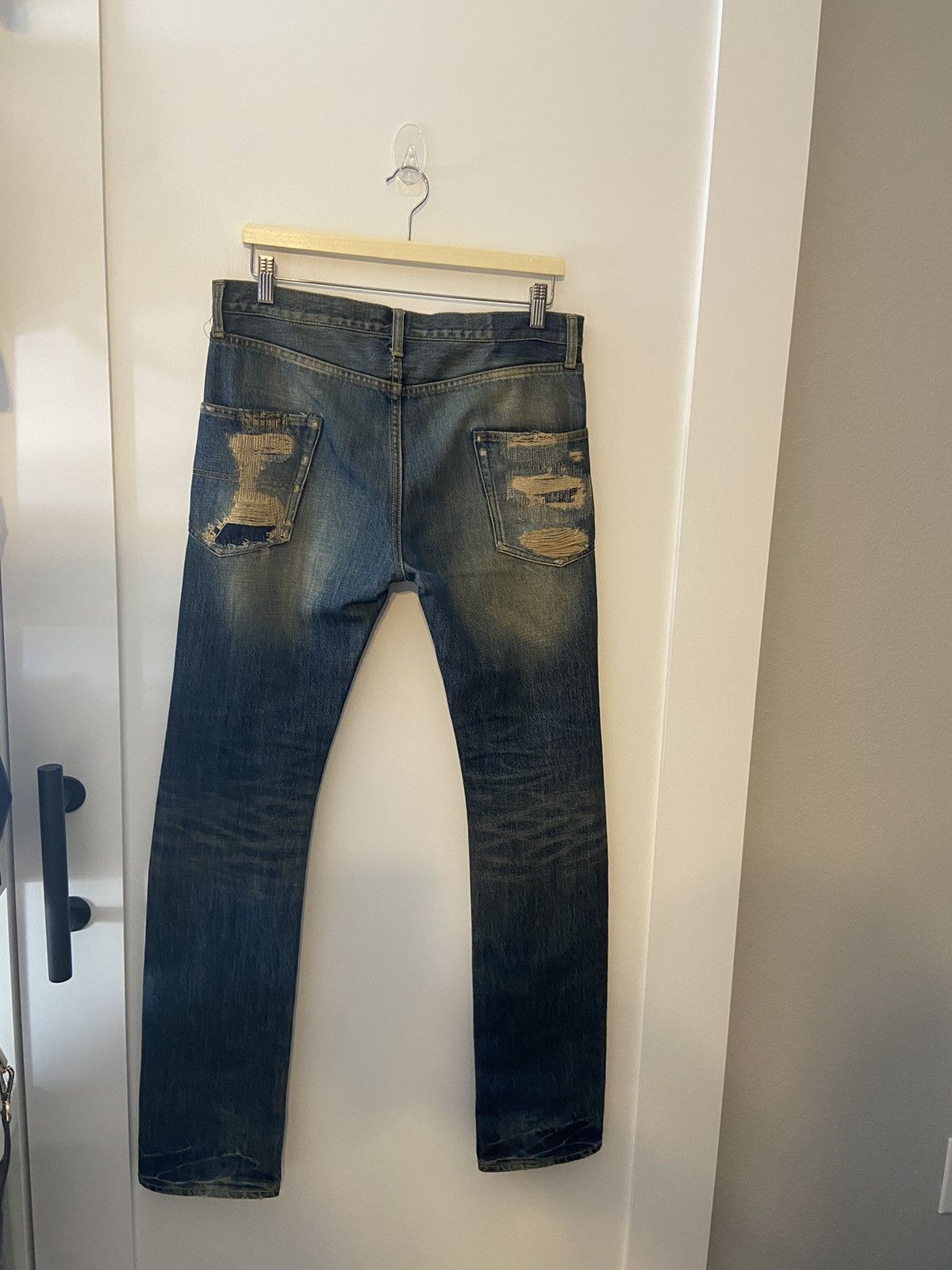 Jun Takahashi Undercover ‘Arts and Crafts’ Skull Denim Jeans Size US 31 - 3 Thumbnail