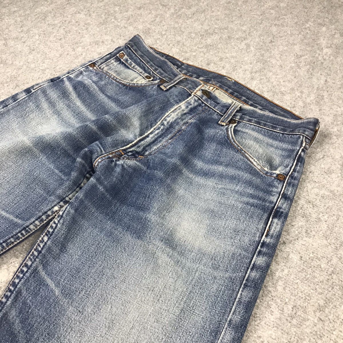 Levi's LEVIS 503 JAPANESE BAGGY BLUE FADED DENIM PANTS Size US 31 - 4 Thumbnail