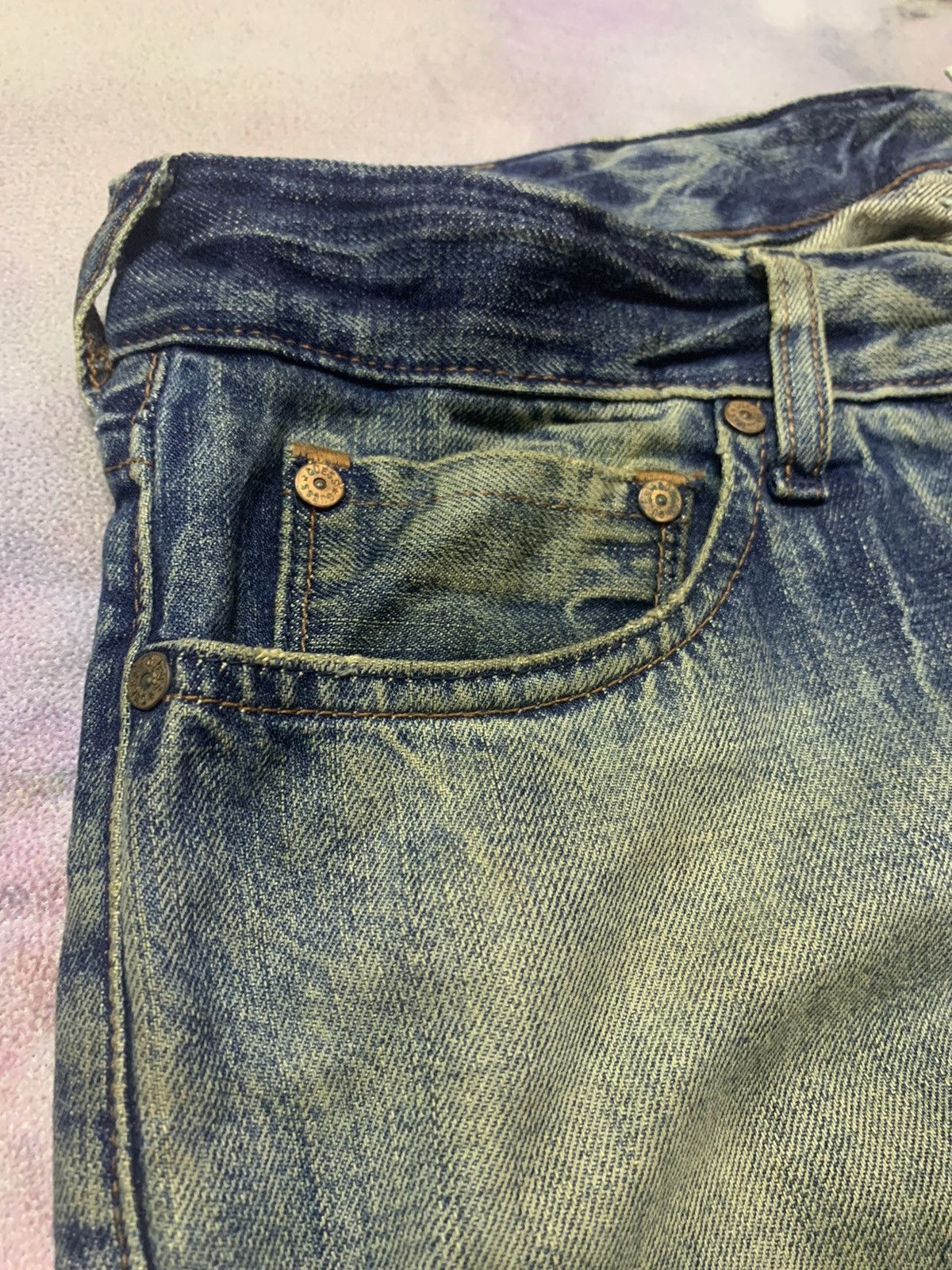 Guess Flare GUESS JEANS Mud Washed Rusty Denim Size US 35 - 6 Thumbnail