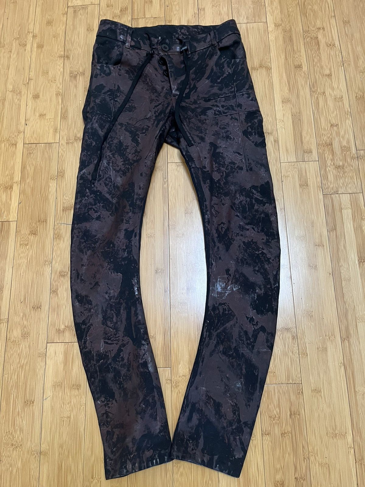 image of Boris Bidjan Saberi Bbs Blood Splatter Black / Red P13 Xtf S in Black/Red, Men's (Size 29)