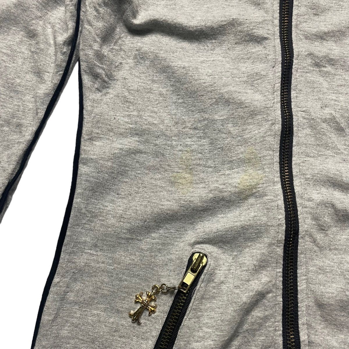 If Six Was Nine × Le Grande Bleu (L.G.B.) × Seditionaries 🇯🇵 DIA WORDING SKULL CROSS FULL ZIP SWEATER Size S / US 4 / IT 40 - 6 Thumbnail