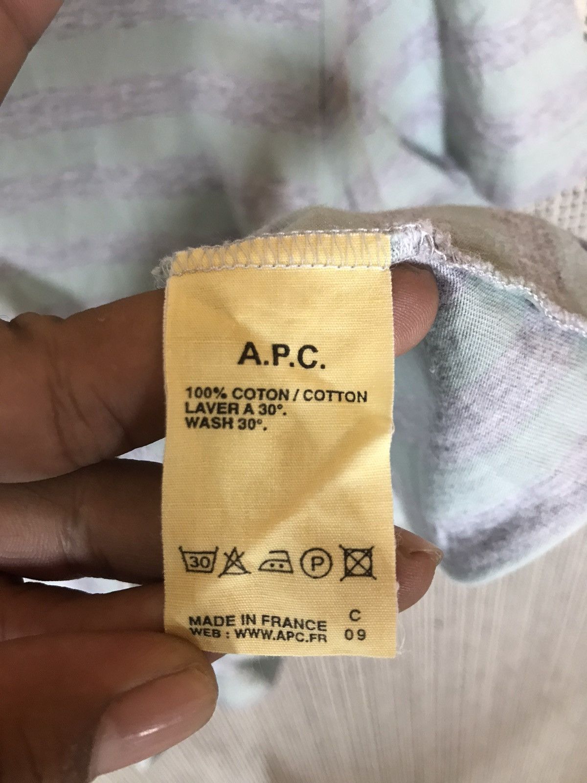A.P.C. ‼️A.P.C. RUE DE FLEURES PARIS STRIPED TSHIRT MADE IN FRANCE Size M / US 6-8 / IT 42-44 - 4 Thumbnail