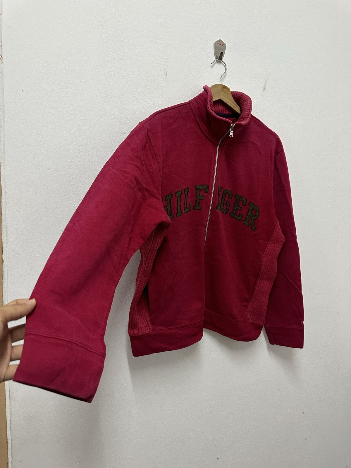 Tommy Hilfiger × Vintage Vintage Tommy Hilfiger Spell Out Embroidery Zipper Sweater Size US M / EU 48-50 / 2 - 5 Thumbnail