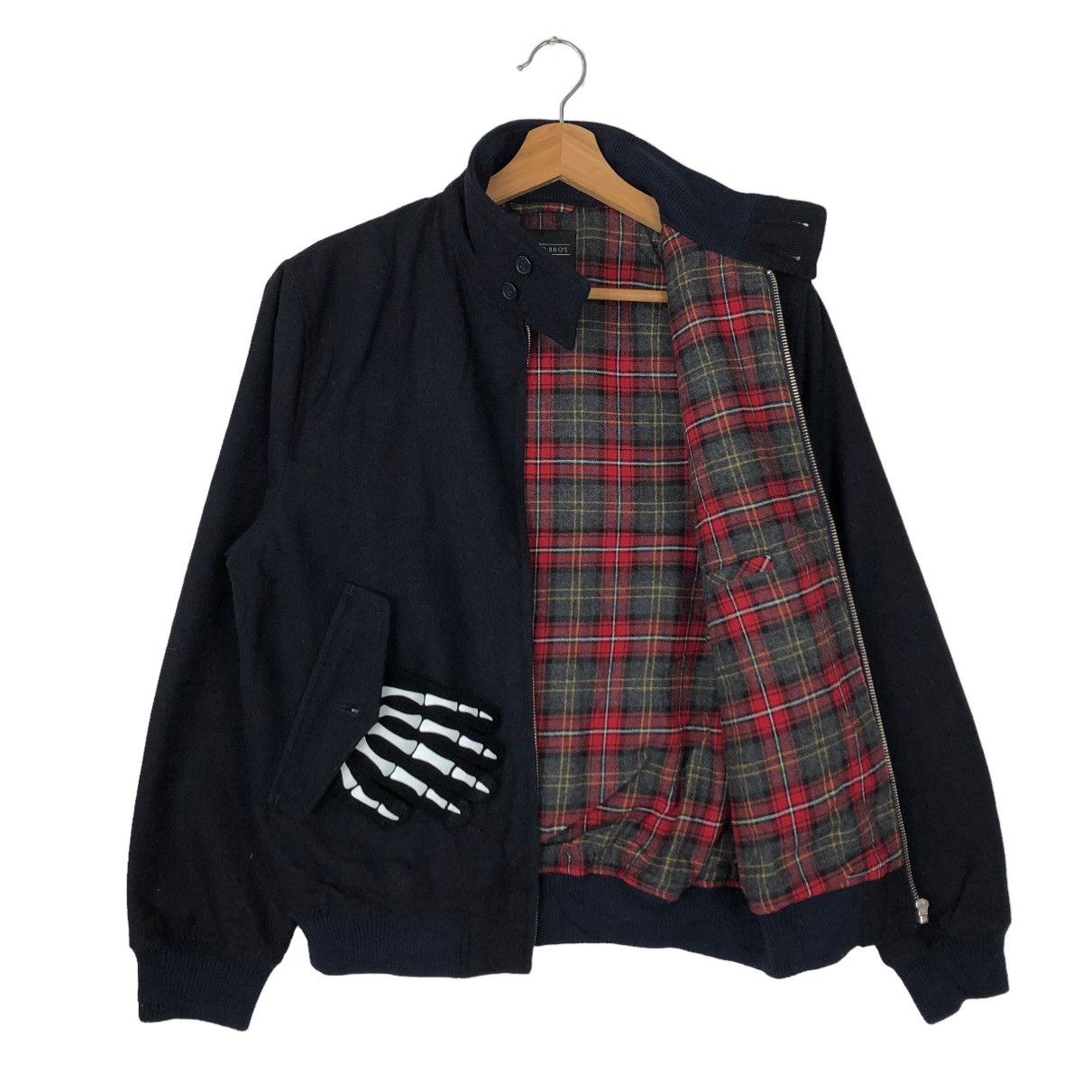 Japanese Brand VINTAGE BOMBER JACKET CHESTER BRO’S TARTAN LINING RICK OWENS Size US M / EU 48-50 / 2 - 8 Thumbnail