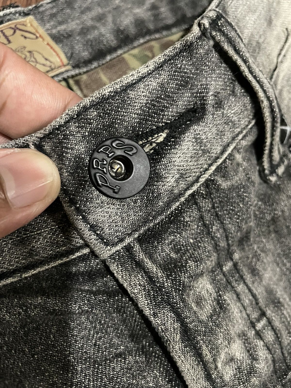 Prps Prps Destroyed Custom Distress Rock Altered Waist Jeans Size US 34 / EU 50 - 16 Thumbnail