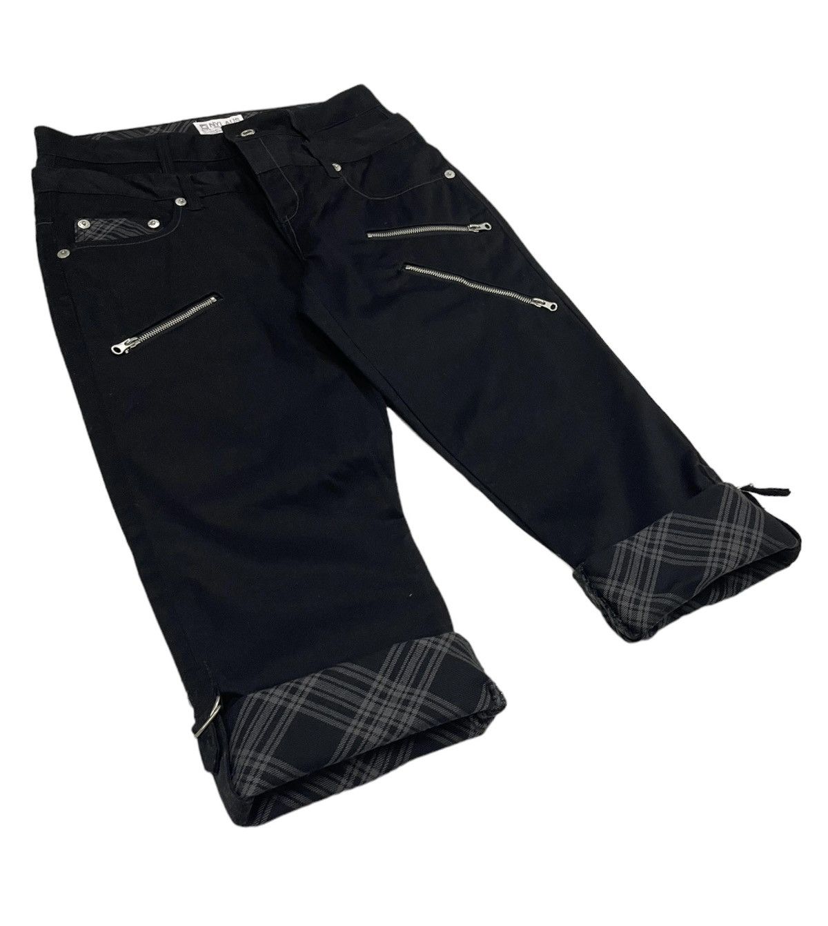PPFM Nylaus Japan Double Waist 3Q Rollup Punk Pants Size US 32 / EU 48 - 3 Thumbnail