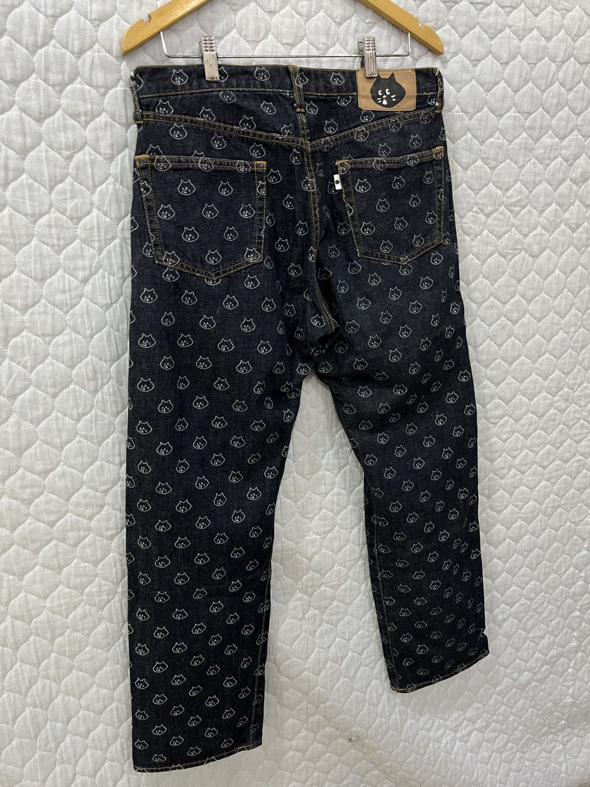 Issey Miyake (Rrrr). RARE NE-NET ISSEY MIYAKE FULLPRINT CAT LOGO Size US 33 - 8 Thumbnail