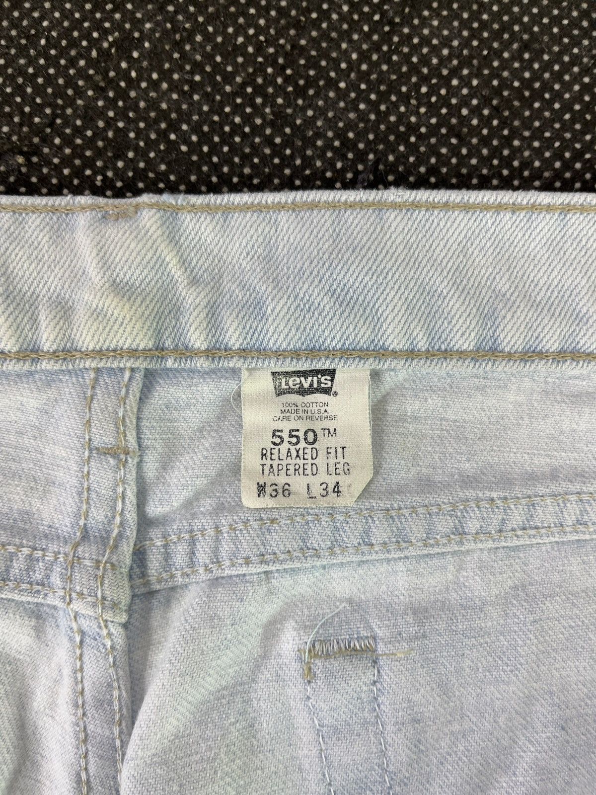 Levi's 90s Vintage Levis 550 Light Wash Jeans - J373 Size US 36 / EU 52 - 7 Thumbnail